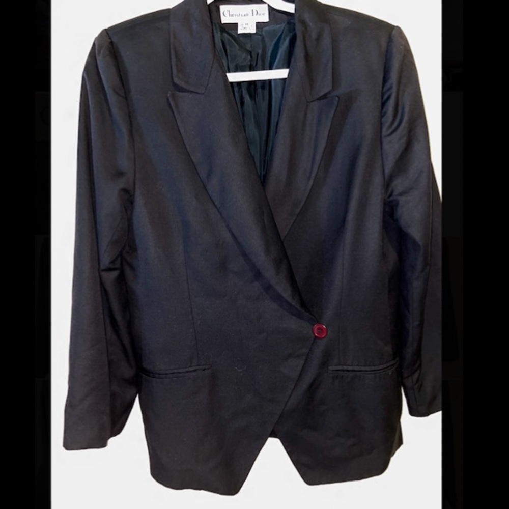 Vintage Christian Dior RTW Navy Blazer